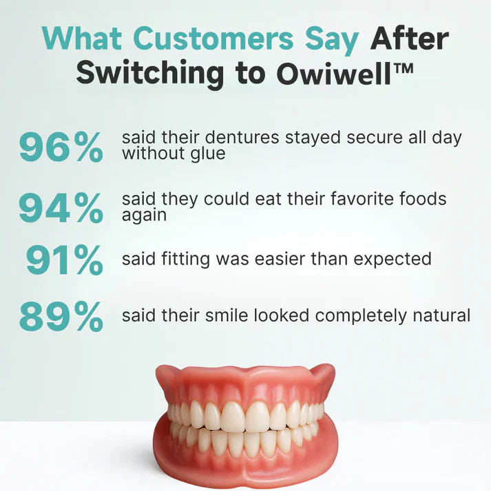 ✨Ends Today: 70% OFF! Owiwell™⏰ Custom-Fit Full Functional Dentures Make you more confident