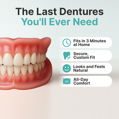 ✨Ends Today: 70% OFF! Owiwell™⏰ Custom-Fit Full Functional Dentures Make you more confident